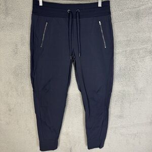 Women’s Navy Zip-Pocket Jogger Pants
